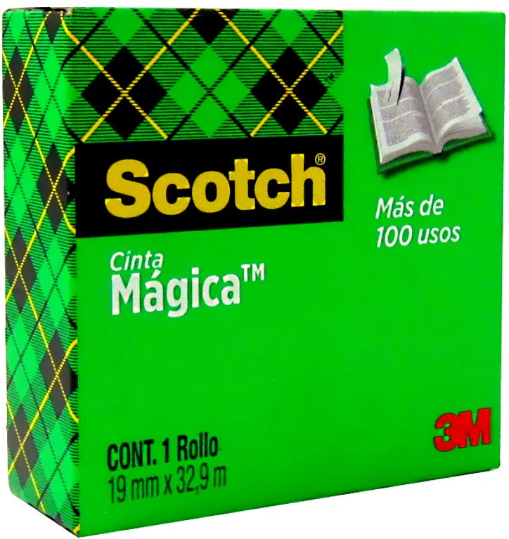 Cinta Adhesiva Invisible #810 Mágica Scotch® Invisible 19mm×33m 3M® 70-0160-7700-3 [Pieza]