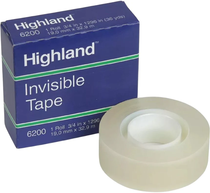 Cinta Adhesiva Invisible Highland™ 6200 Invisible 19mm×33m 3M® 70-0160-4670-1 [Pieza] - Image 2