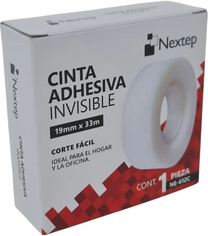 Cinta Adhesiva Invisible Invisible 19mm×33m Nextep® NE-612C [Pieza]