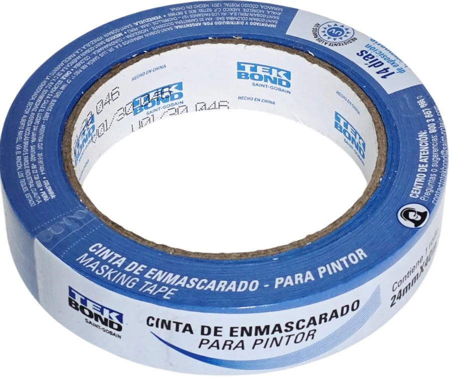 Cinta Adhesiva Masking Azul 24mm×40m TEK BOND® 17000014982 [Pieza]