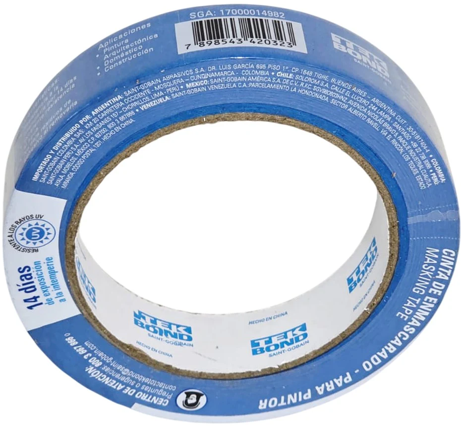 Cinta Adhesiva Masking Azul 24mm×40m TEK BOND® 17000014982 [Pieza] - Image 2