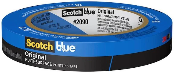 Cinta Adhesiva Masking Scotch® Blue Azul 18mm×55m 3M® 2090-18NC [Pieza]
