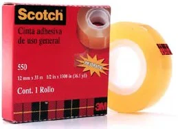 Cinta Adhesiva  Transparente #550 Scotch® 3M® [Pieza]