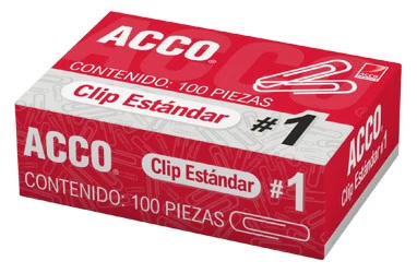 Clips  c/100 Standard Galvanizado ACCO® [Caja]