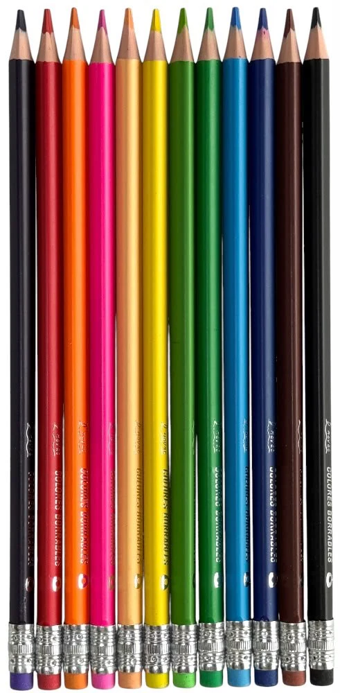 Color de MaderaTriangular Estuche PVC Colores Est.c/12 D'novac LAP06Z [Estuche] - Image 2