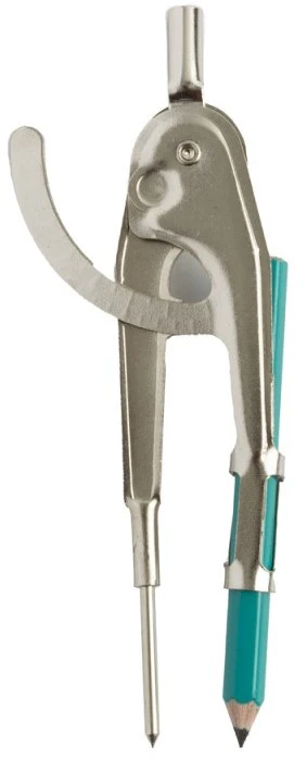 Compás Escolar Metalico Brazo Corto C-102 Niquelado Baco® CM001 [Pieza] - Image 2