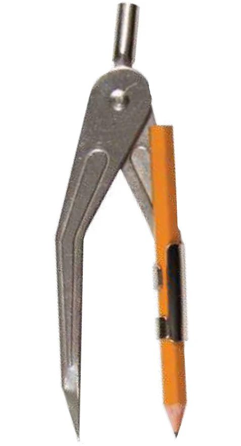 Compás Escolar Metalico Brazo Corto C-104 Niquelado Baco® CM004 [Pieza]