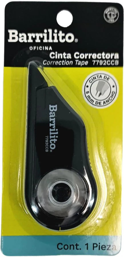 Corrector en Cinta Correction Tape Blanco 5mm×12m Barrilito® 7792CCB [Pieza] - Image 3