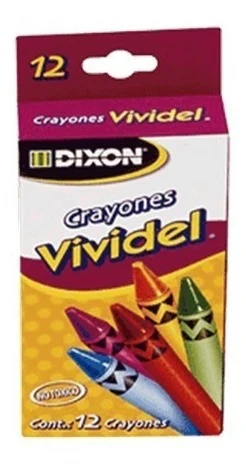 Crayón Escolar Vividel Colores Est.c/12 Vinci® 2008 [Estuche]