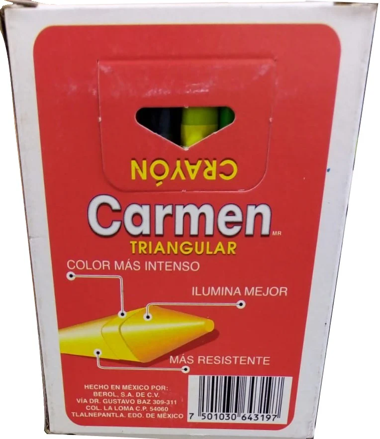 Crayón Triangular Carmen Colores Est.c/24 Berol® [Estuche] - Image 2