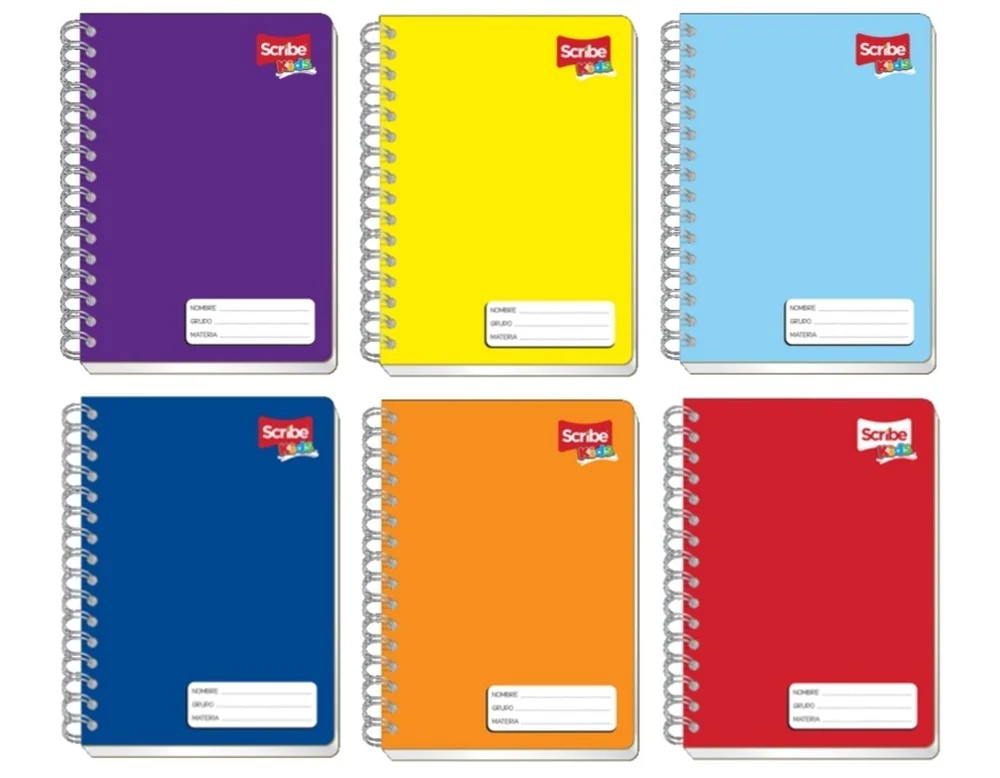 Cuaderno f/FrancesaEspira Espiral Kid"s 100 hojas Doble Raya Scribe® 72325 [Pieza] - Image 2