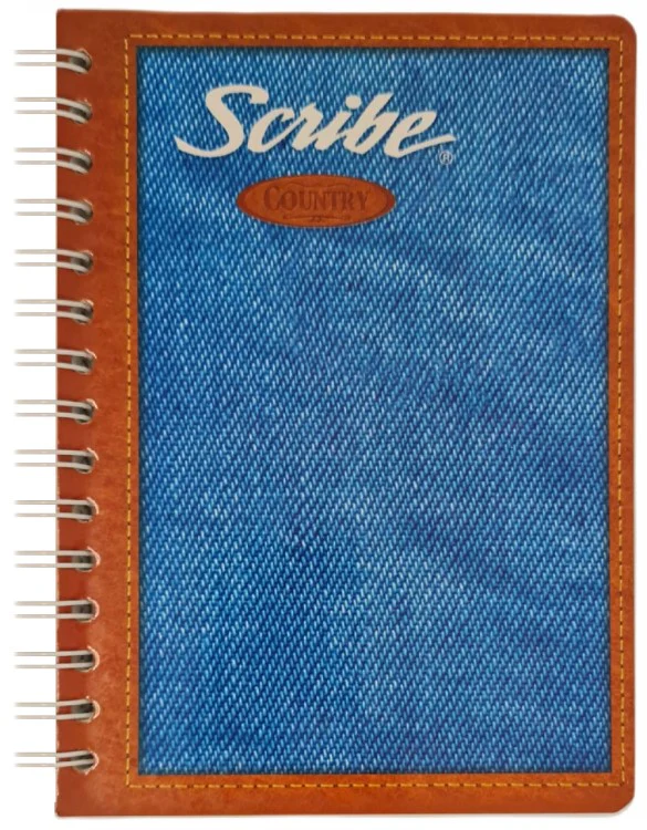 Cuaderno f/FrancesaEspira Espiral PlastificaCountry 100 hojas Cuadro 5mm Scribe® 1222 [Pieza]