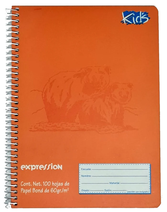 Cuaderno f/FrancesaEspira Kid's Espiral Expression 100 hojas Doble Raya Scribe® 72325 [Pieza]