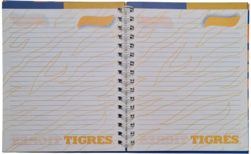 Cuaderno f/FrancesaEspira Tigres UANL pasta Dura 80 hojas Raya First Class® 5136 [Pieza] - Image 2