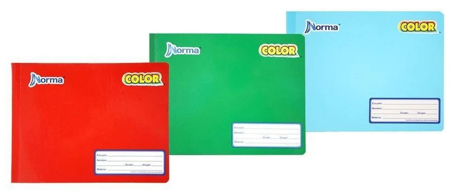 Cuaderno f/ItalianaCosido Color 360° 100 hojas Doble Raya Norma® 205659-581297 [Pieza]