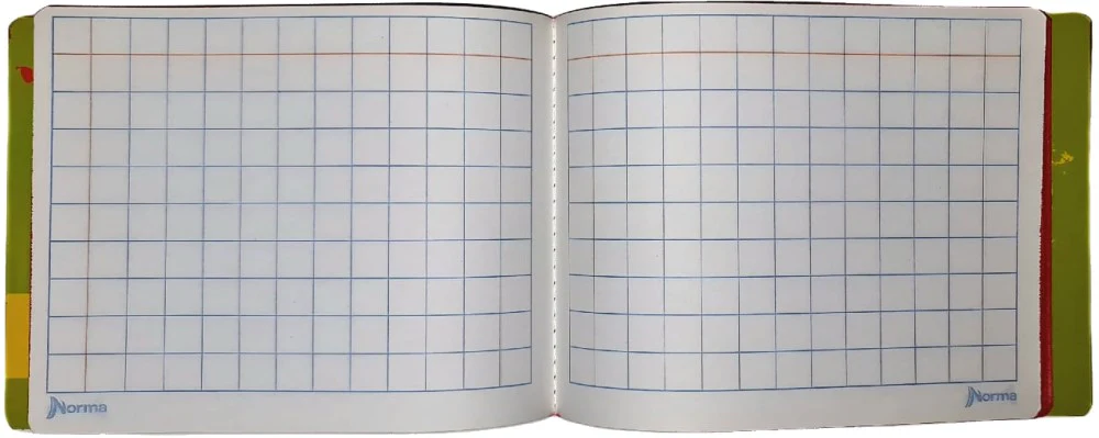 Cuaderno f/ItalianaCosido Color 360° Cuadro Alemán 100 hojas Cuadro14mm Norma® 581300 [Pieza]