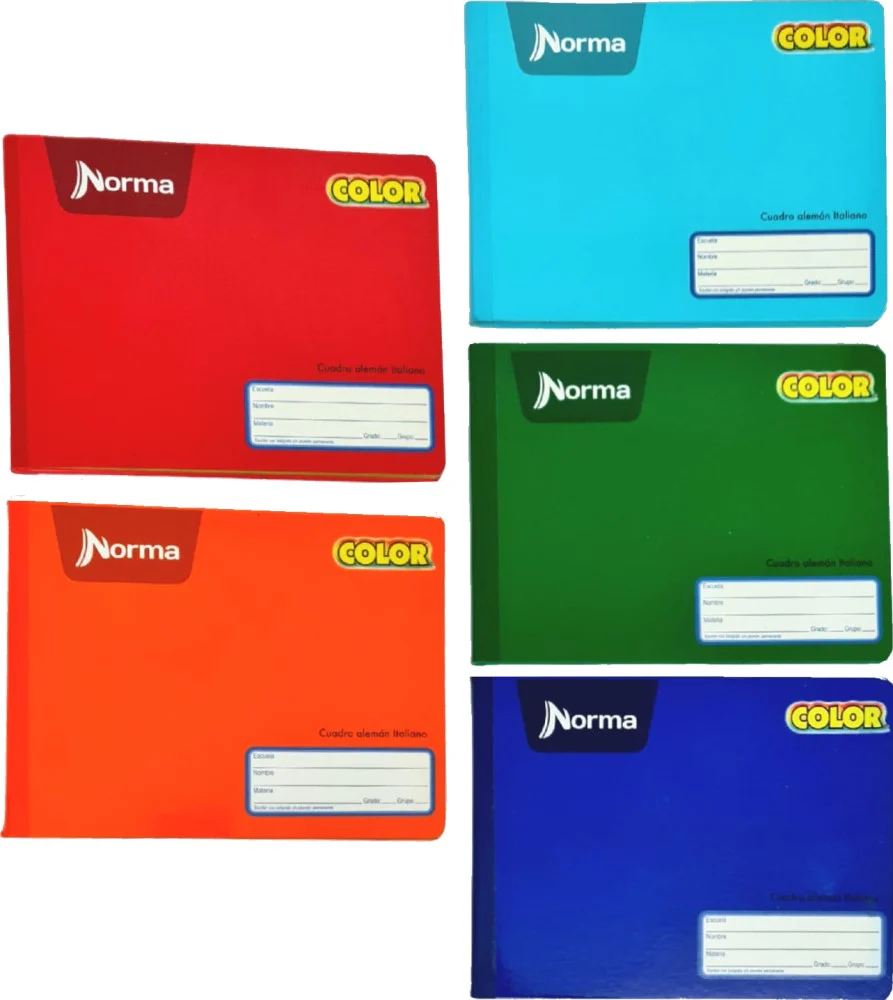 Cuaderno f/ItalianaCosido Color 360° Cuadro Alemán 100 hojas Cuadro14mm Norma® 581300 [Pieza] - Image 3