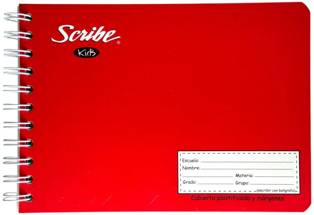 Cuaderno f/ItalianaEspira Espiral Kid's 100 hojas Doble Raya Scribe® 2225 [Pieza]