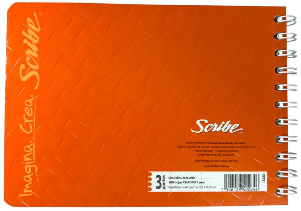 Cuaderno f/ItalianaEspira Kid's Espiral Expression 100 hojas Cuadro 7mm Scribe® 72223 [Pieza] - Image 8