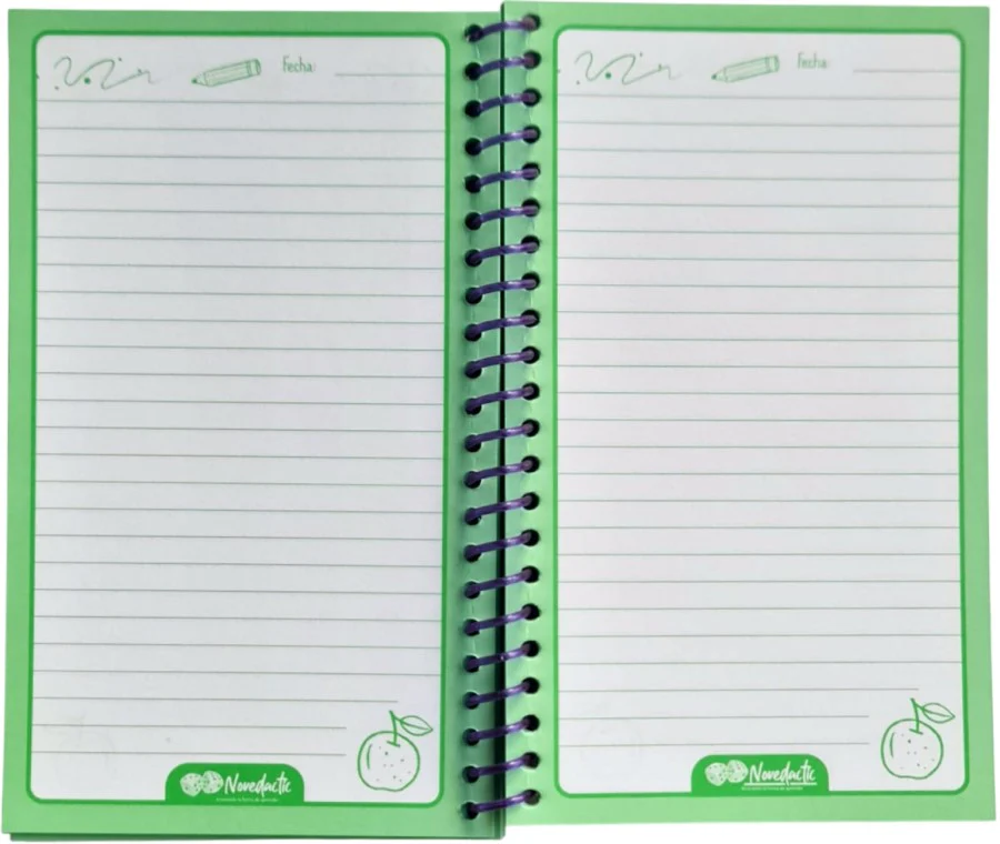 Cuaderno Mini Book Espiral 10×17cm Apuntes Raya 60 Hojas Novedactic® LB012X [Pieza] - Image 3