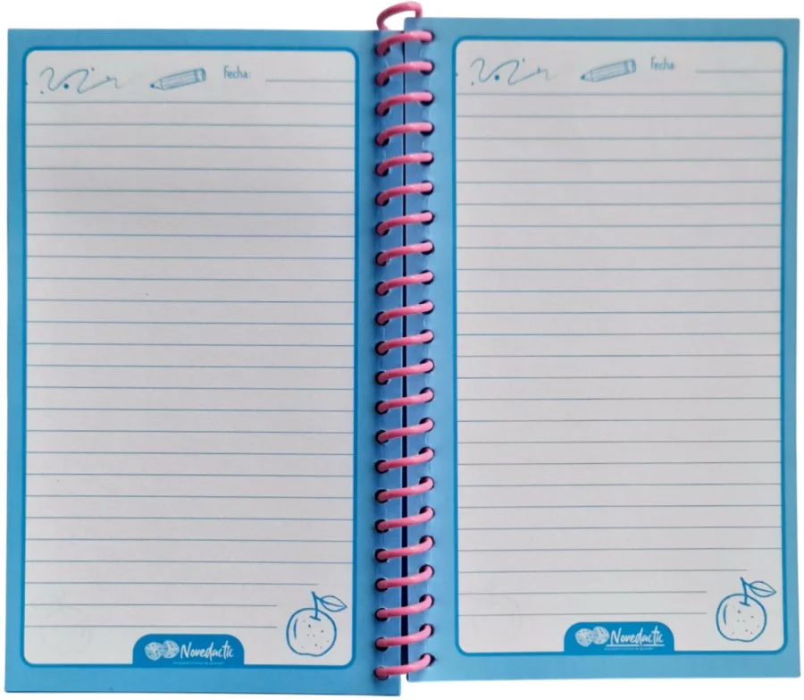 Cuaderno Mini Book Espiral 10×17cm Apuntes Raya 60 Hojas Novedactic® LB012X [Pieza] - Image 6