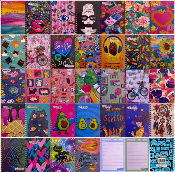 Cuaderno Mini Espiral 10×14cm Pocket Raya 60 Hojas Novedactic® LB013X [Pieza] - Image 2