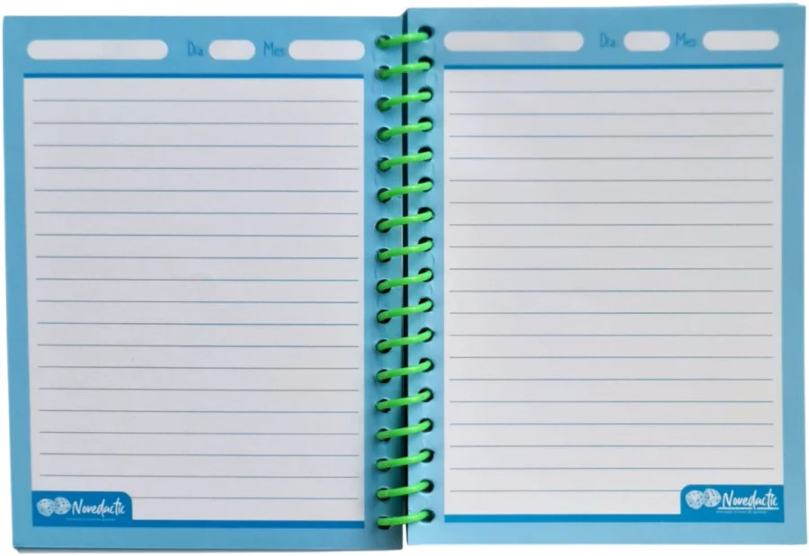 Cuaderno Mini Espiral 10×14cm Pocket Raya 60 Hojas Novedactic® LB013X [Pieza] - Image 3