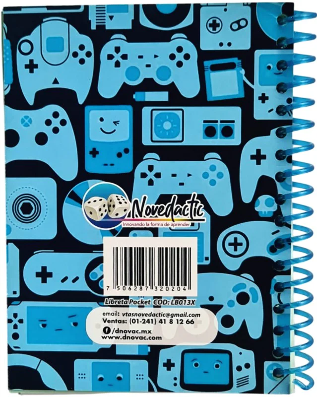 Cuaderno Mini Espiral 10×14cm Pocket Raya 60 Hojas Novedactic® LB013X [Pieza] - Image 7