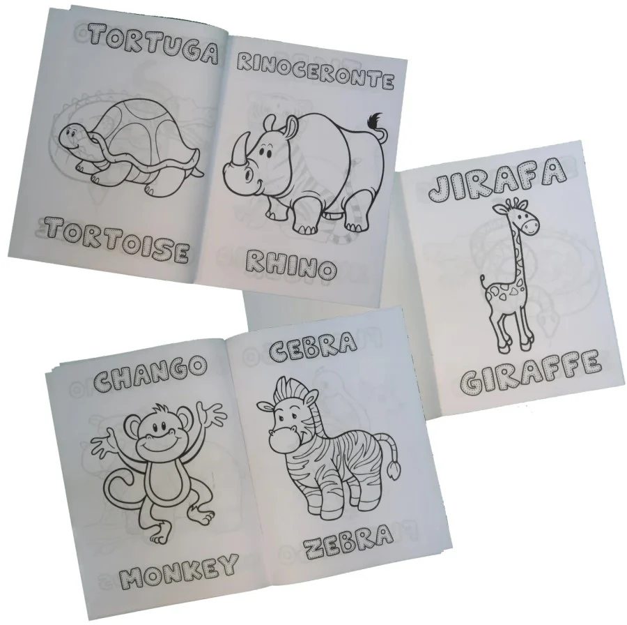 Cuaderno p/Colorear Animales de la Selva Bilingüe DaccArT® [Pieza] - Image 3
