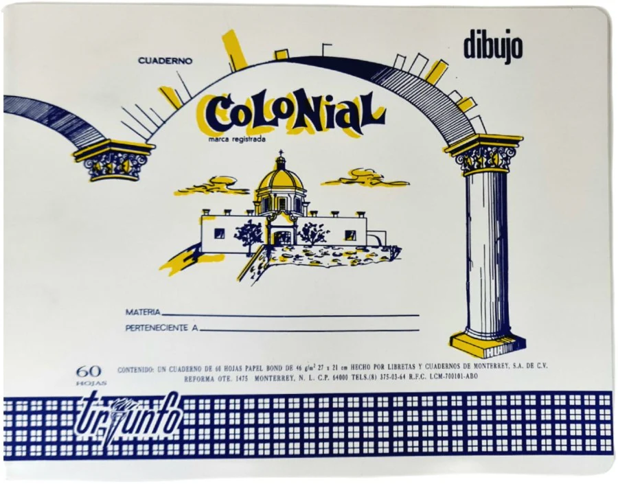 Cuaderno p/Dibujo  Blanco Colonial® Triunfo Carta LyC® [Pieza] - Image 3