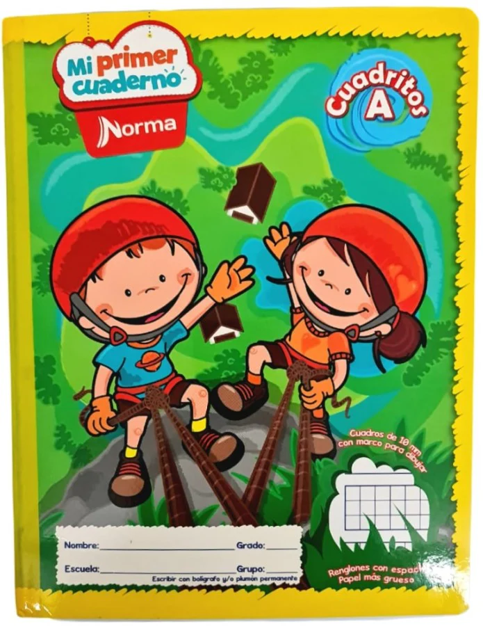 Cuaderno Preescolar Cosid Mi Primer 20×26 #A Blanco 50 hojas Cuadro10mm Norma® 529822 [Pieza] - Image 3