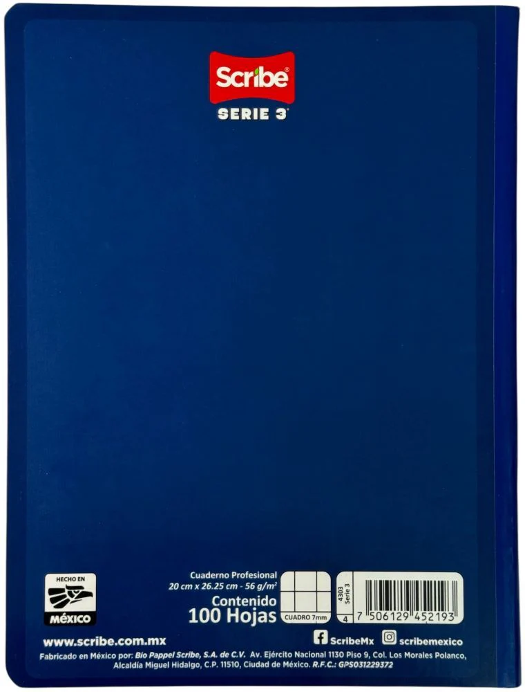 Cuaderno Profesional Cosi 100 hojas Cosido Serie 3 Semi Rigid Scribe® [Pieza] - Image 10