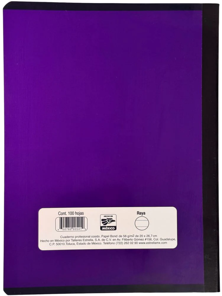 Cuaderno Profesional Cosi Cosido Raya 100 Hojas Estrella® 541 [Pieza] - Image 3