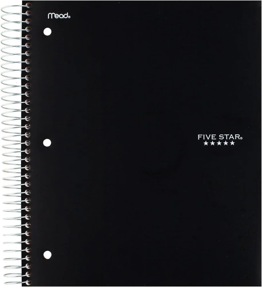 Cuaderno Profesional Espi FIVE STAR®Negro5 Materias 200 hojas Raya Mead® 820004-22 [Pieza]