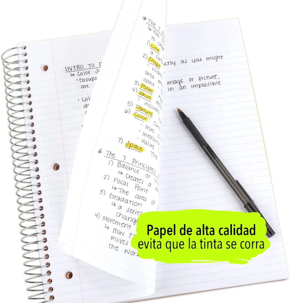 Cuaderno Profesional Espi FIVE STAR®Negro5 Materias 200 hojas Raya Mead® 820004-22 [Pieza] - Image 3