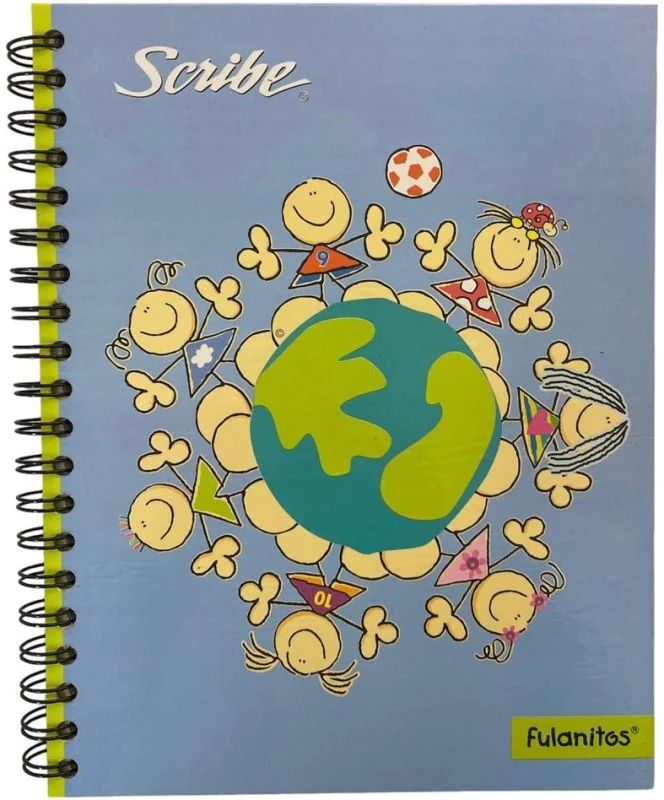 Cuaderno Profesional Espi Fulanitos Pasta Dura 100 hojas Raya Scribe® 5370 [Pieza]
