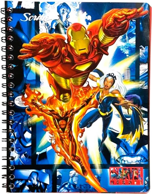 Cuaderno Profesional Espi Marvel Heroes Espiral 100 hojas Raya Scribe® 5200 [Pieza]