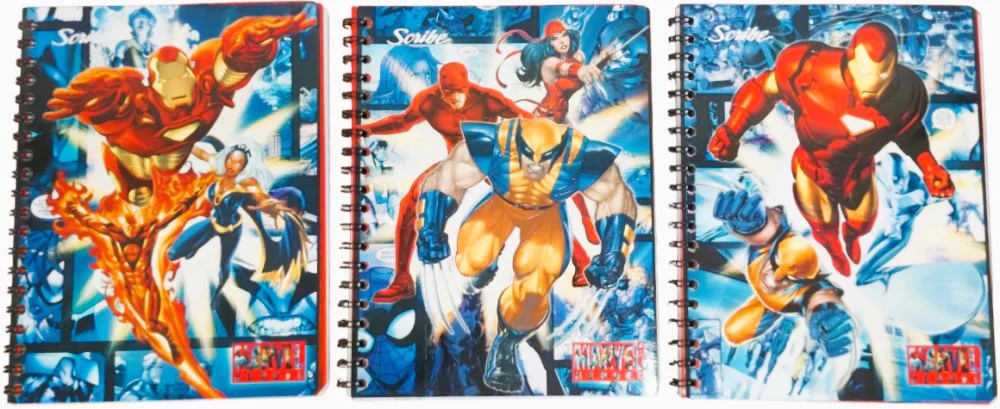 Cuaderno Profesional Espi Marvel Heroes Espiral 100 hojas Raya Scribe® 5200 [Pieza] - Image 4