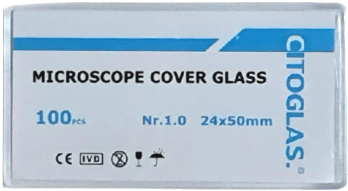 Cubreobjetos Nr.1.0 ±0.16mm c/100 Cristal 24×50mm CITOTEST® 0340-3620 [Caja] - Image 2