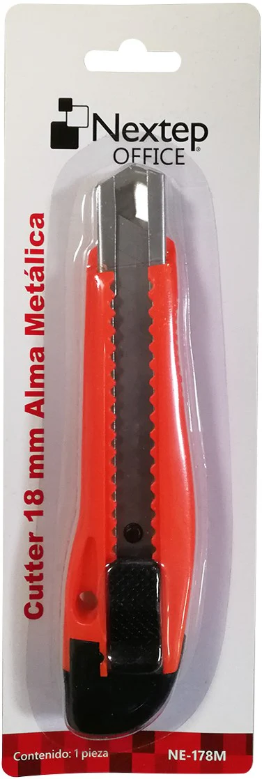 Cuchilla Retráctil Alma de Metal Grande18mm Nextep® NE-178M [Pieza]