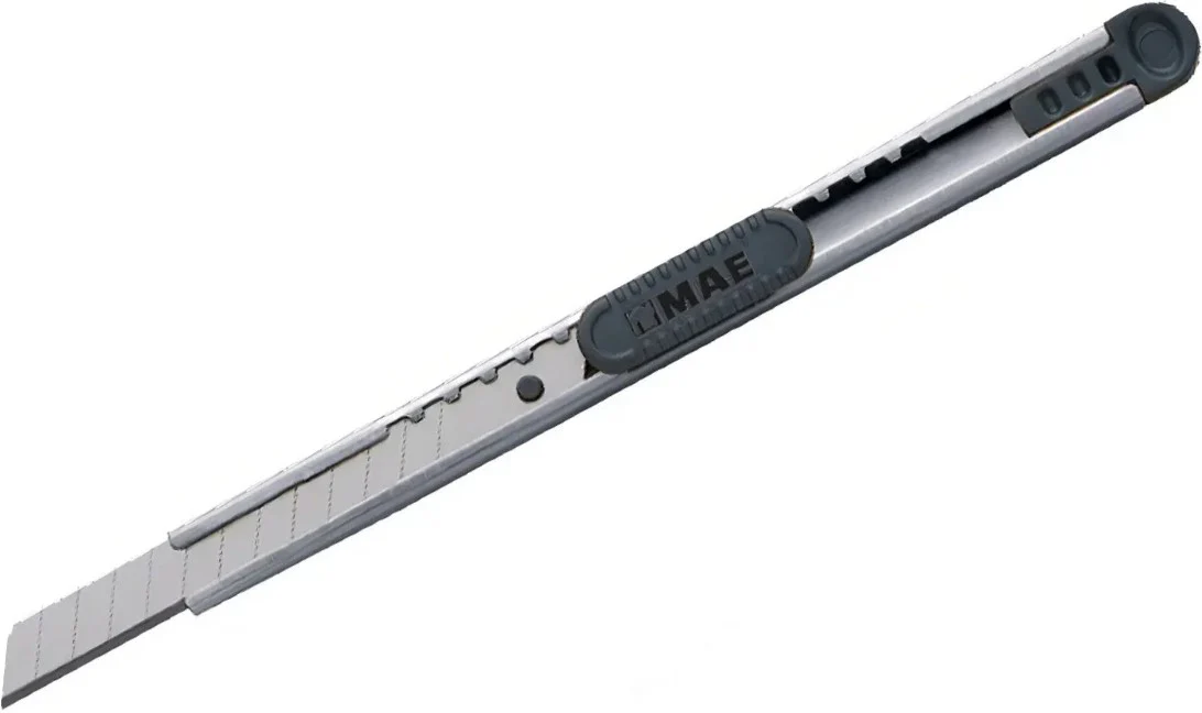Cuchilla Retráctil Alma Metal Chico 9mm MAE® CMC-24 [Pieza]