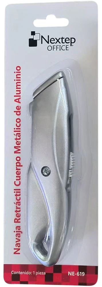 Cuchilla Retráctil Cuerpo de Aluminio c/3 Cuchillas Nextep® NE-619 [Pieza] - Image 2