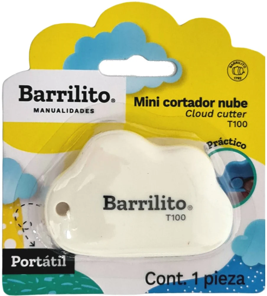 Cuchilla Retráctil Nube Colores Mini Barrilito® T100 [Pieza]