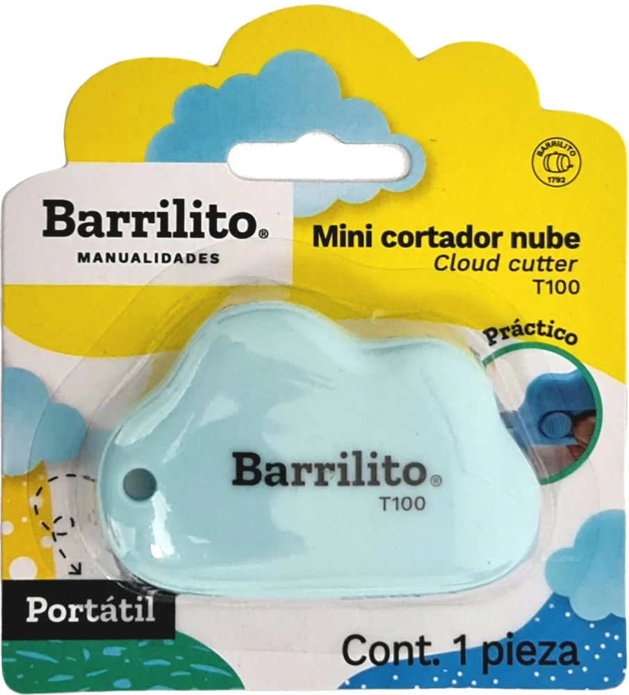 Cuchilla Retráctil Nube Colores Mini Barrilito® T100 [Pieza] - Image 3