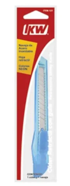 Cuchilla Retráctil Uso Ligero Chico 9mm IKW® 121 [Pieza]