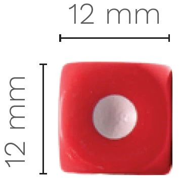 Dado de Plástico Colores 12mm Barrilito® DS12 [Pieza]