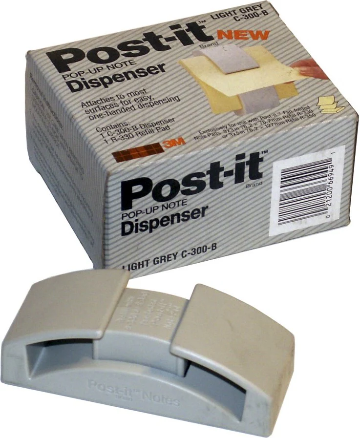 Despachador p/Notas Post-It® Pop-up Gris 3M® C-300-B [Pieza]