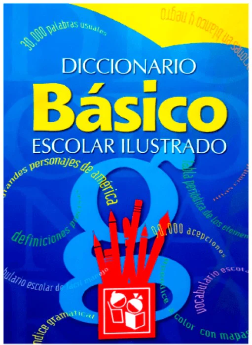 Diccionario Escolar Básico Ilustrado Español 12.5×18cm G.E.García 1371 [Pieza]