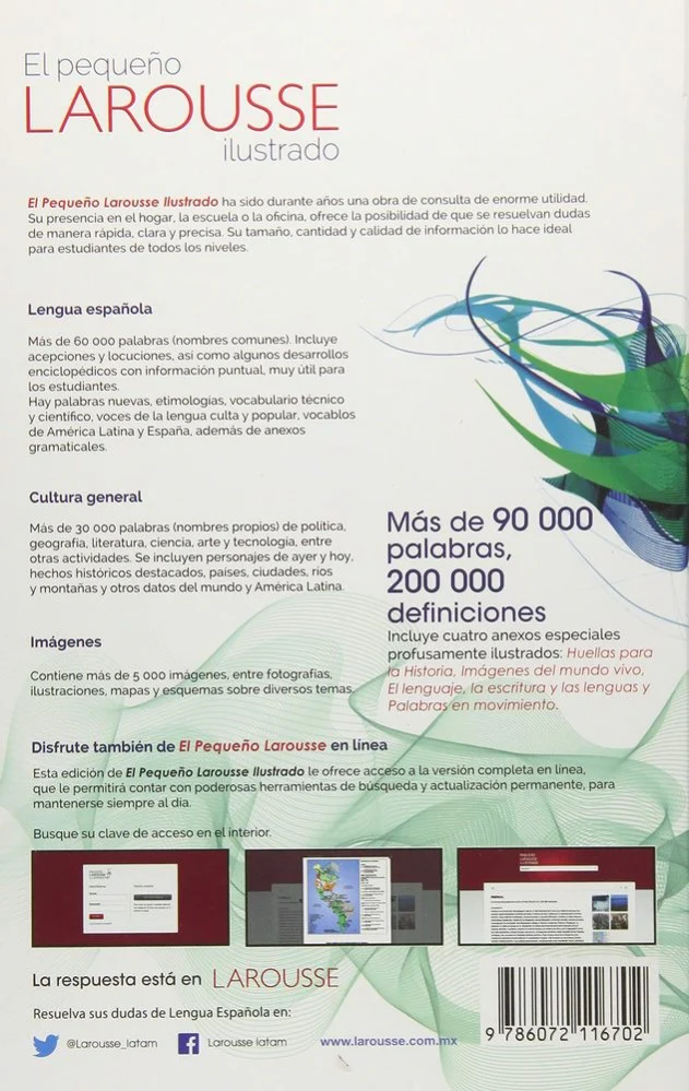 Diccionario PequeñoLarousse Ilustrado Español 16.3×23.8 Larousse® 1024 [Pieza] - Image 3