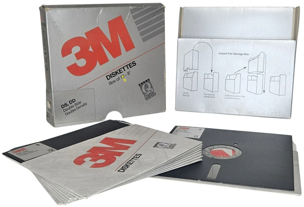 Diskettes DS-DD 8" c/9 DD 3M® [Pieza]